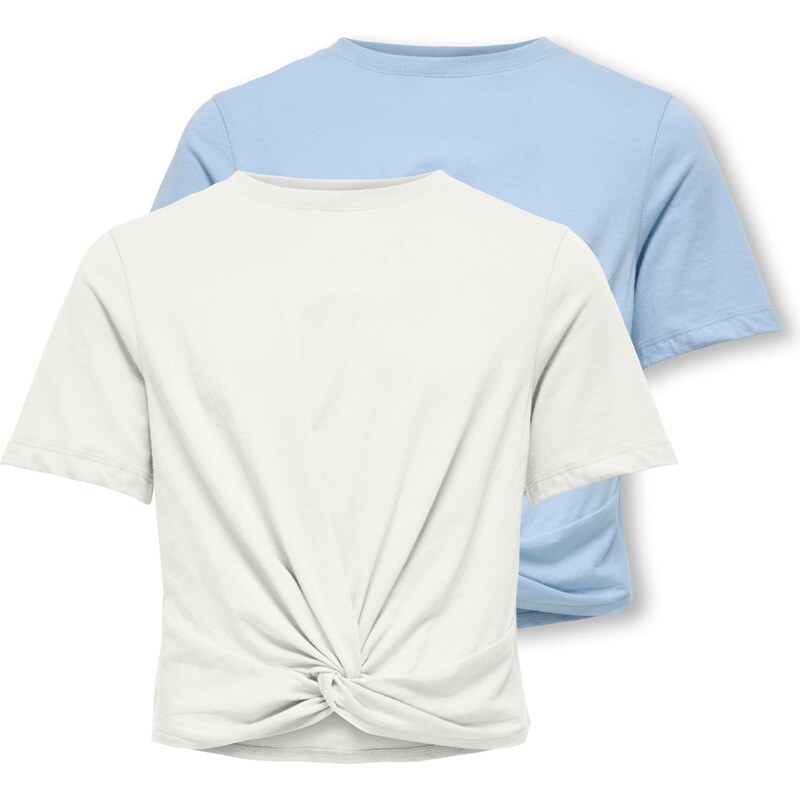 ONLY GIRLS Tričko KOGREX svetlomodrá / biela 67178694