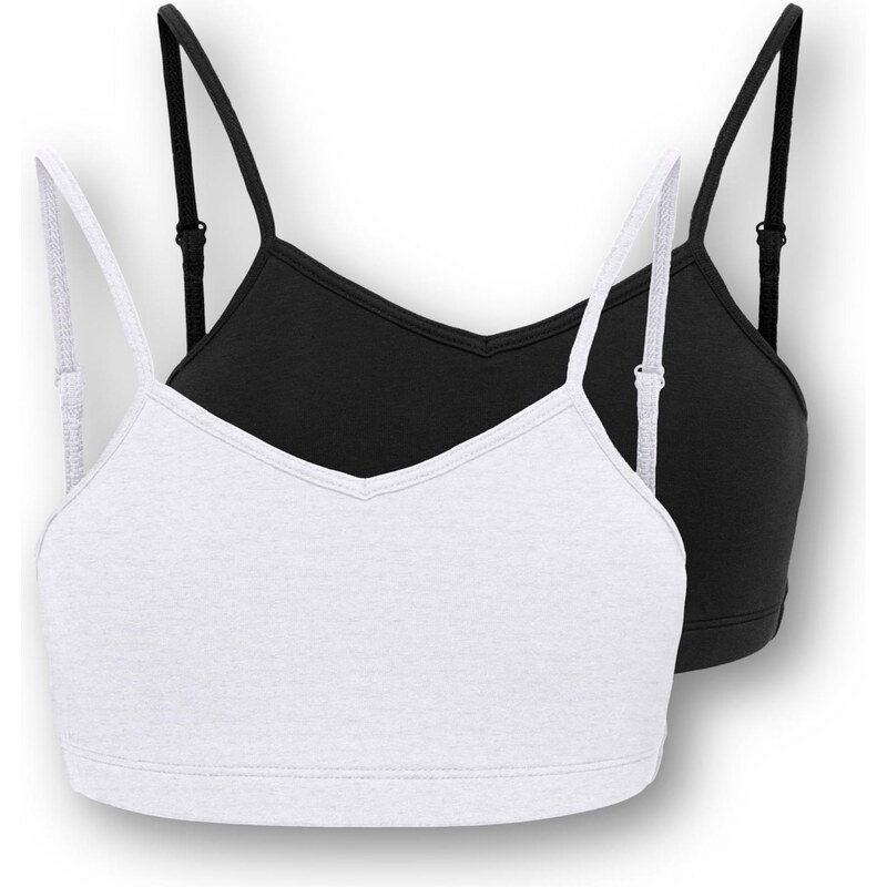 ONLY GIRLS Podprsenka KOGLola svetlosivá / čierna 67178715