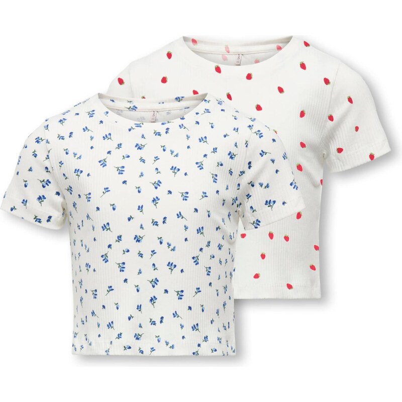 ONLY GIRLS Tričko KOGBELLA modrá / trávovo zelená / červená / biela 67178725