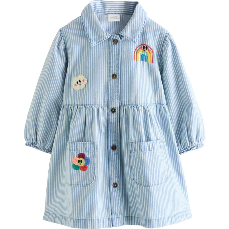 Next Šaty svetlomodrá / žltá / červená / biela 67178781