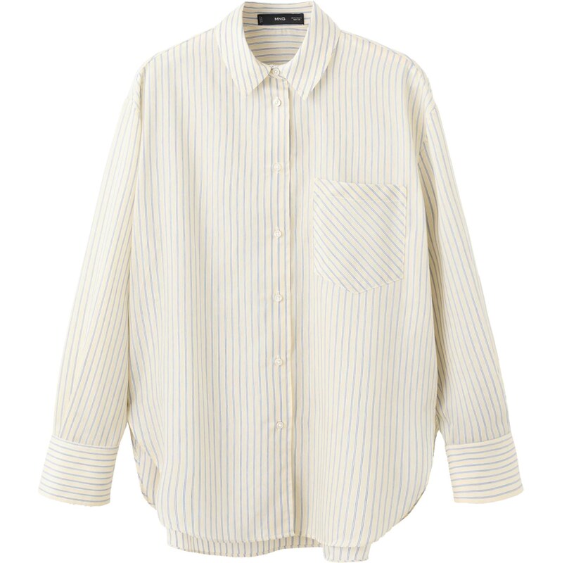 MANGO Blúzka POKE modrá / svetlomodrá / svetložltá 67178808