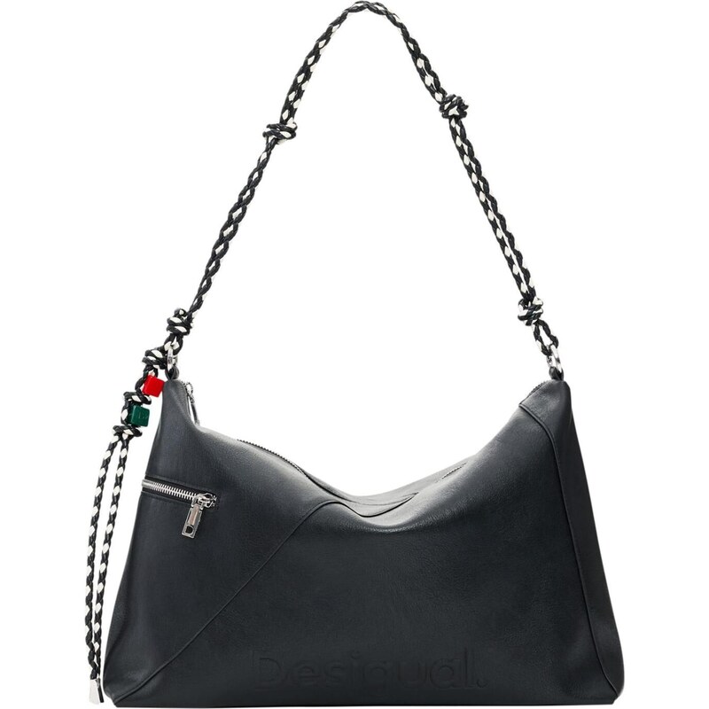 Desigual Kabelka na rameno čierna / biela 67178870