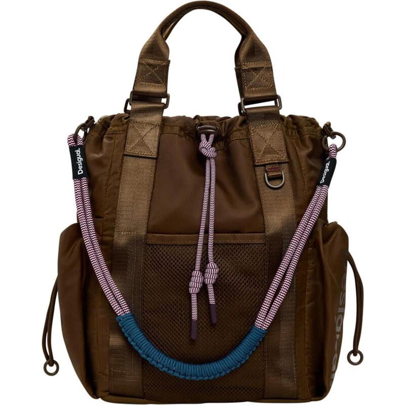 Desigual Batoh tmavohnedá / slivková 67178877