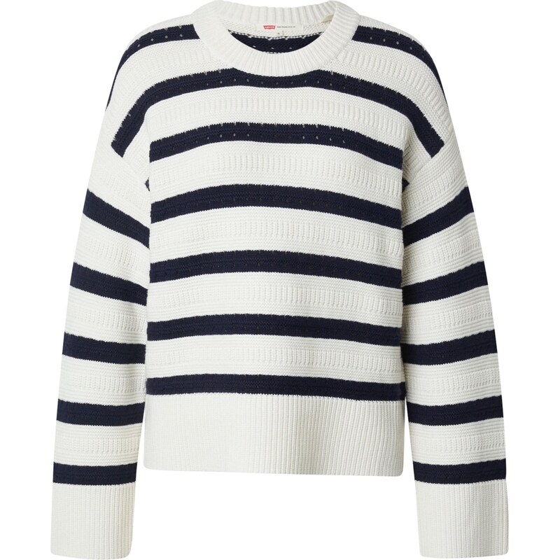 LEVIS Sveter Candide Crewneck Sweater námornícka modrá / biela ako 67178923