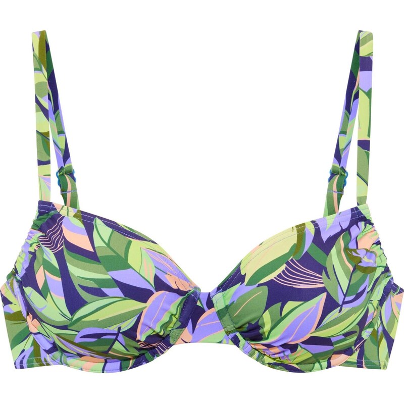 s.Oliver Bikinový top tmavomodrá / limetková / zelená / orgovánová 67178936