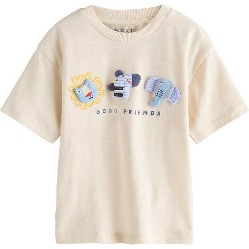 Next Tričko béžová / nebesky modrá / svetlomodrá / tmavomodrá 67178966