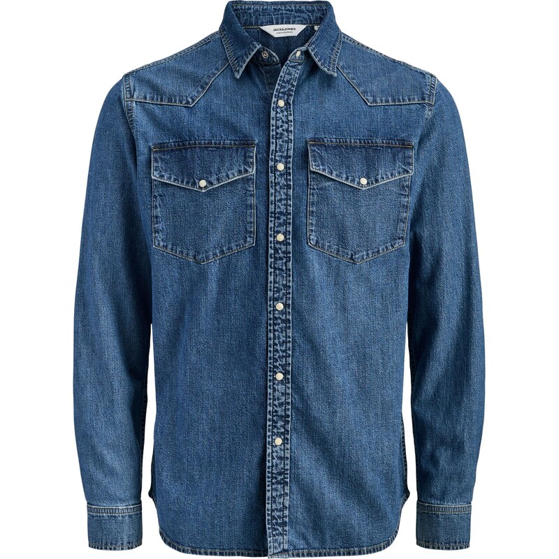 JACK & JONES Košeľa JJEWESTERN modrá denim 67178971