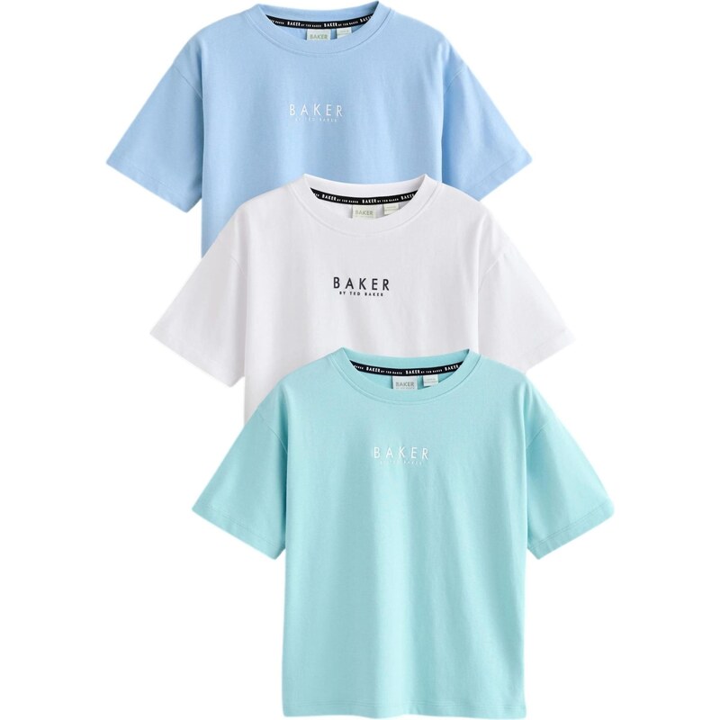 Baker by Ted Baker Tričko svetlomodrá / mätová / čierna / biela 67179098