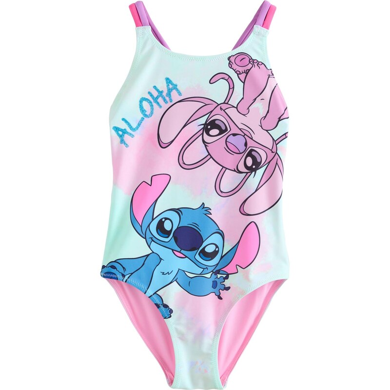 Next Jednodielne plavky azúrová / svetlomodrá / svetlofialová / 67179174