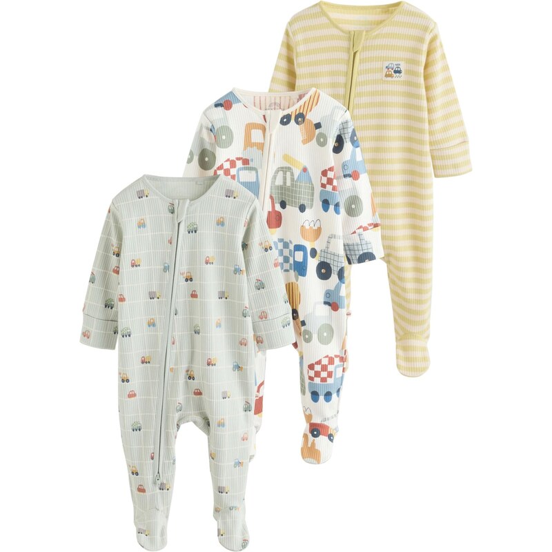 Next Pyžamo námornícka modrá / šafránová / tmavočervená / biela 67179177