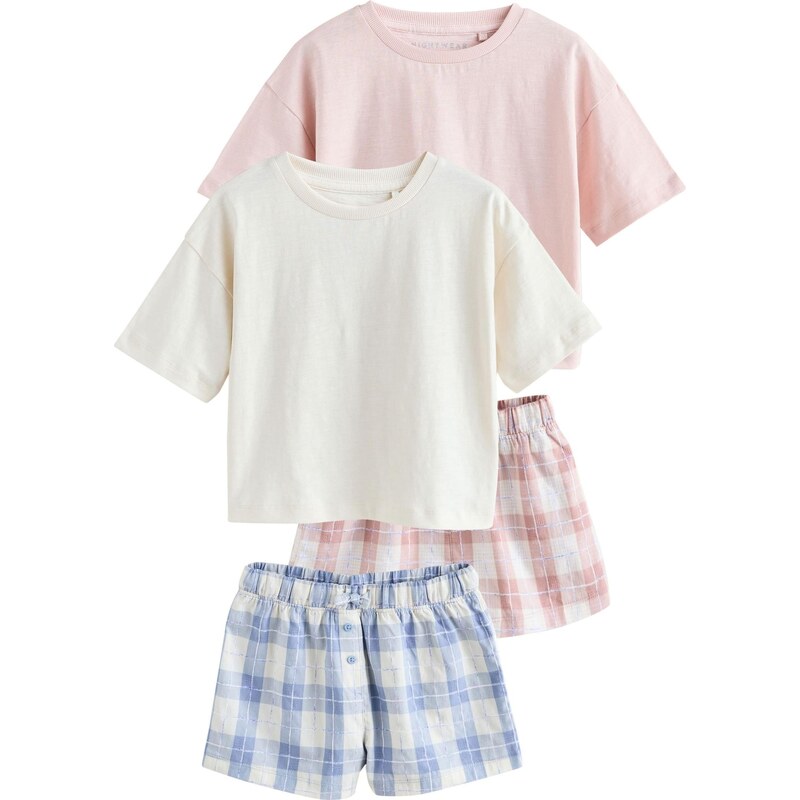 Next Pyžamo modrosivá / ružová / staroružová / biela 67179172