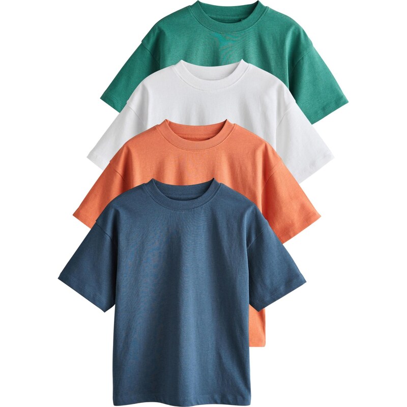 Next Tričko námornícka modrá / zelená / oranžová / biela 67179221