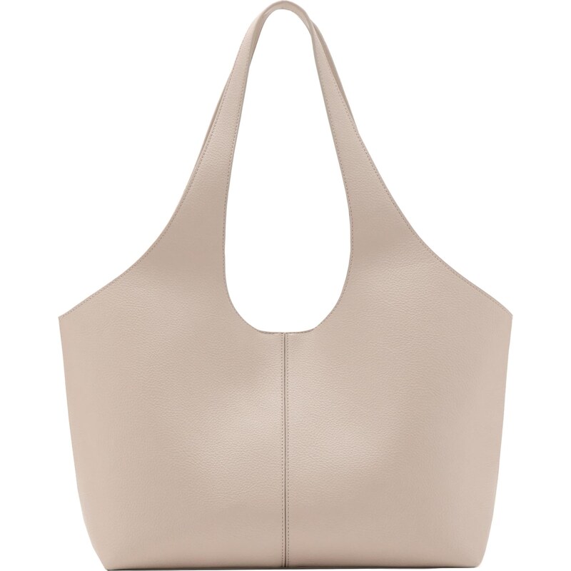 MANGO Shopper CANDANCE šedobiela 67179235