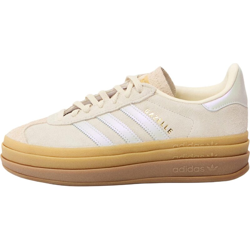 ADIDAS ORIGINALS Nízke tenisky GAZELLE BOLD sivobéžová / biela 67179251