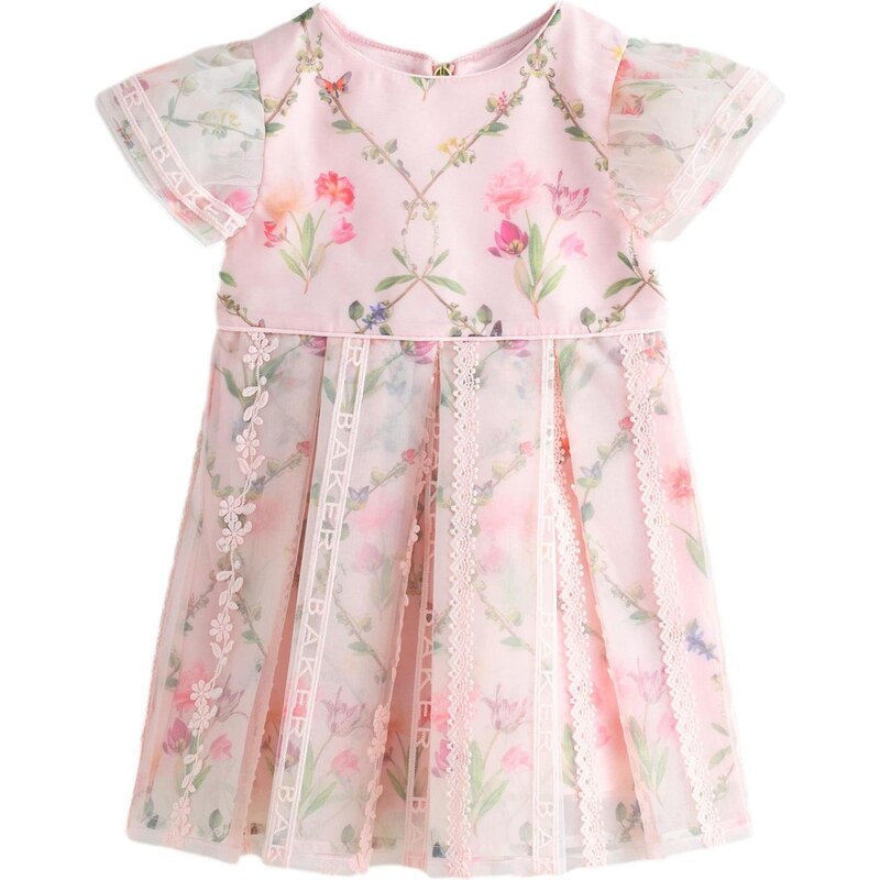 Baker by Ted Baker Šaty zelená / fialová / staroružová / červená 67179327