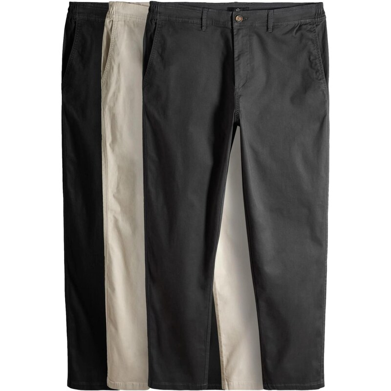 The Set Chino nohavice krémová / antracitová / čierna 67179333