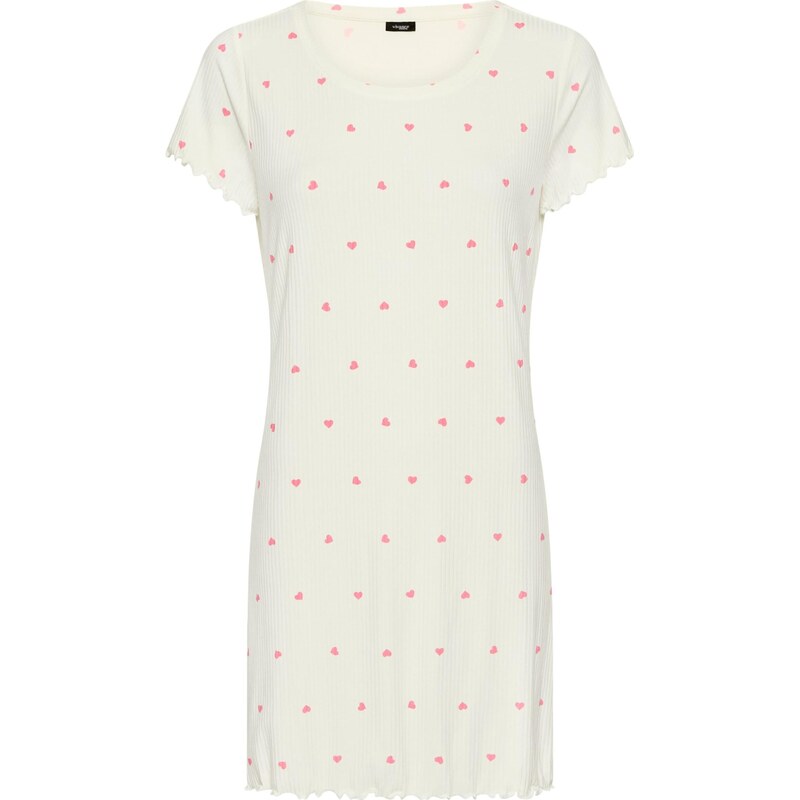 VIVANCE Nočná košieľka červená / biela 67179557