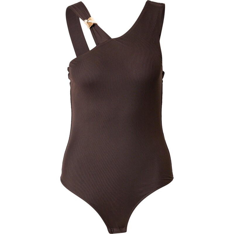 ABOUT YOU Košeľové body Cindy čokoládová 67179621