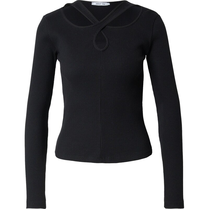 ABOUT YOU Tričko Delia čierna 67179615