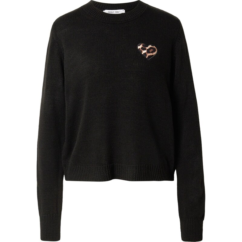 ABOUT YOU Sveter Rabea svetložltá / čierna 67179736