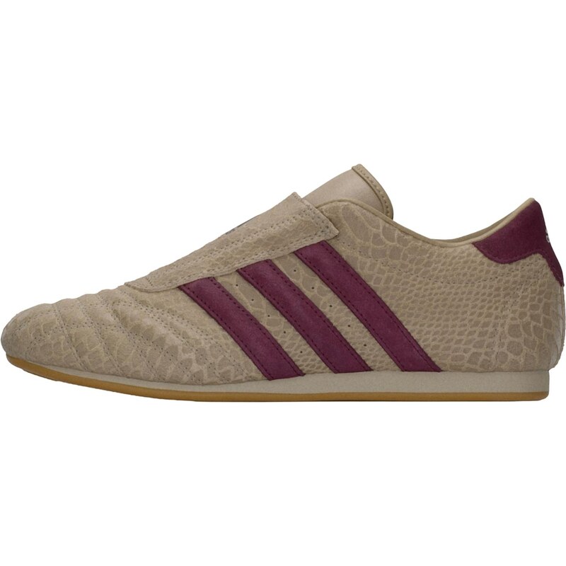 ADIDAS ORIGINALS Nízke tenisky TAEKWONDO béžová / tmavošedá / bordová 67179750
