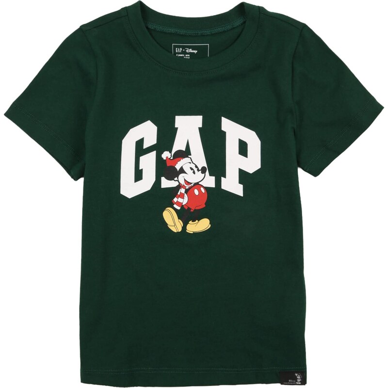 GAP Tričko žltá / tmavozelená / červená / biela 67179874