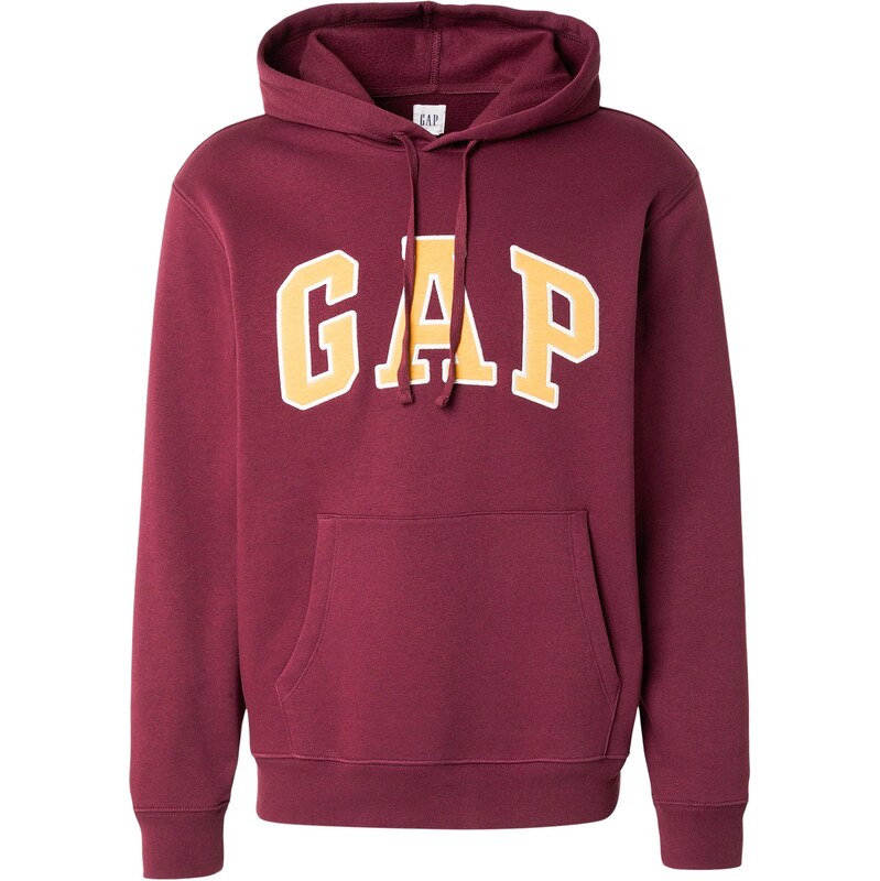 GAP Mikina HERITAGE žltá / burgundská 67179866