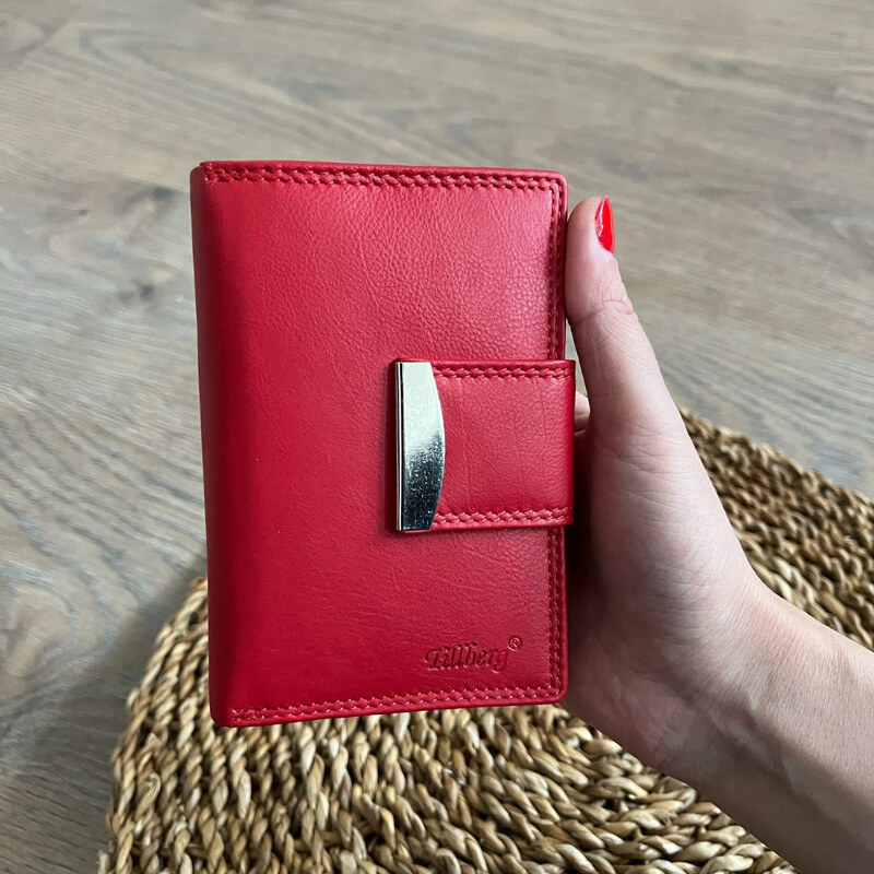 Tillberg Dámska kožená červená peňaženka DELORA 66531631