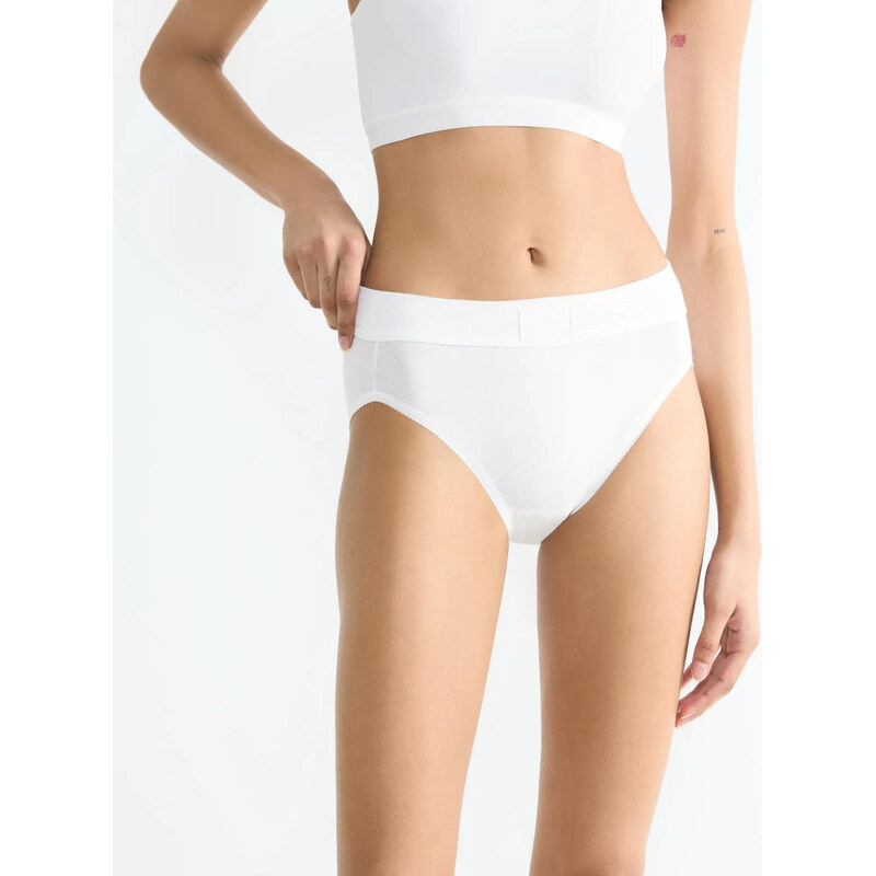 Dámske nohavičky Double Comfort Tai - WHITE - biela 0003 - SLOGGI 67779357