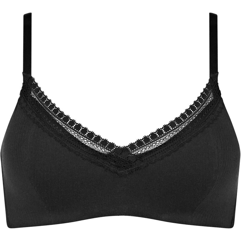 sloggi GO Ribbed R P - BLACK - SLOGGI BLACK - SLOGGI 67303114