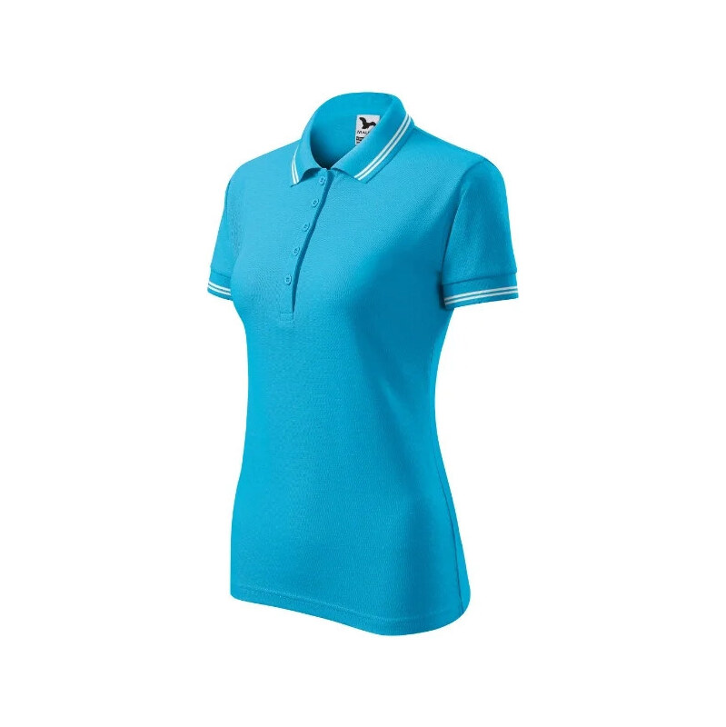 Dámske polo tričko Urban MLI-22044 Svetlo modrá - Malfini 67263332