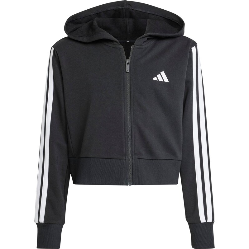 ADIDAS SPORTSWEAR Športová mikina so zipsom Essentials čierna / biela 67183204