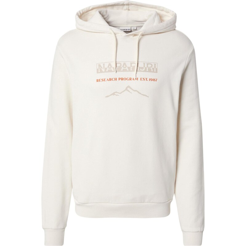 NAPAPIJRI Mikina BANEM sivobéžová / oranžová / biela 67183235
