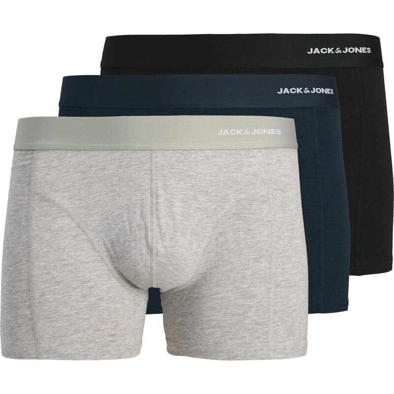 JACK & JONES Boxerky JACGABRIEL námornícka modrá / sivá melírovaná / 67183283