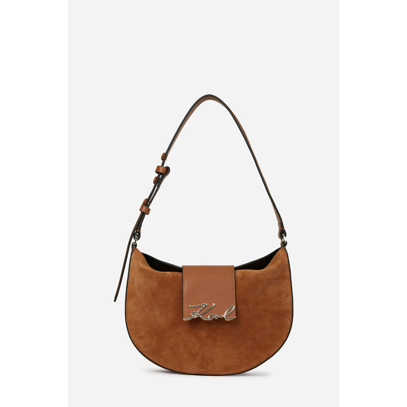 KABELKA KARL LAGERFELD K/SIGNATURE FL HALFMOON SB SUE 67183005