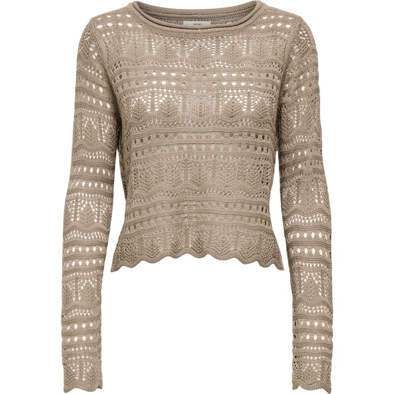 JDY Sveter JDYSUN LAY sivobéžová 67183352