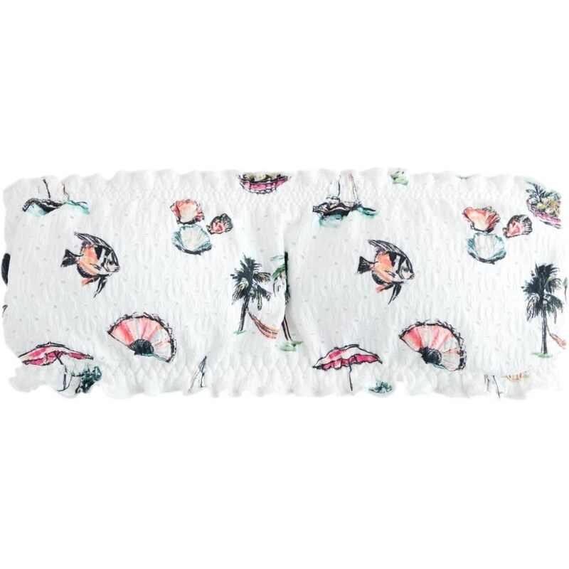 Next Bikinový top vodová / eozín / čierna / biela 67183394