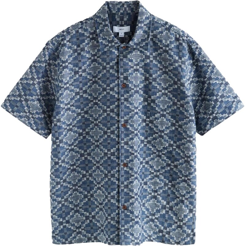 Next Košeľa modrá / tmavomodrá / svetlosivá 67183396