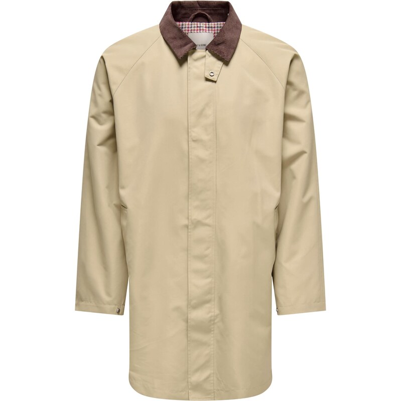 Only & Sons Prechodný kabát ONSKOSMO piesková / tmavohnedá 67183432