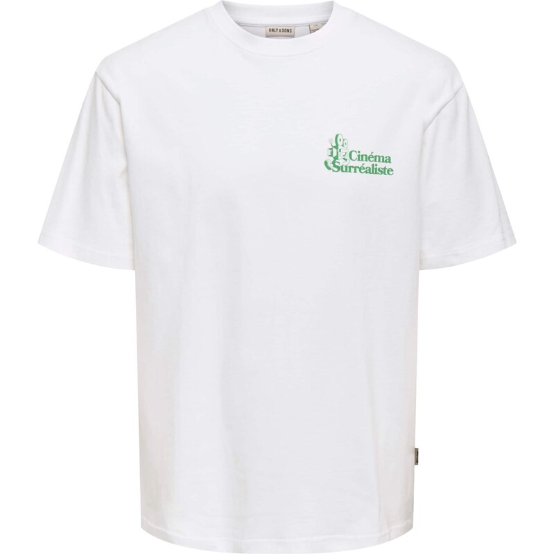 Only & Sons Tričko ONSFREDO zelená / biela 67183434