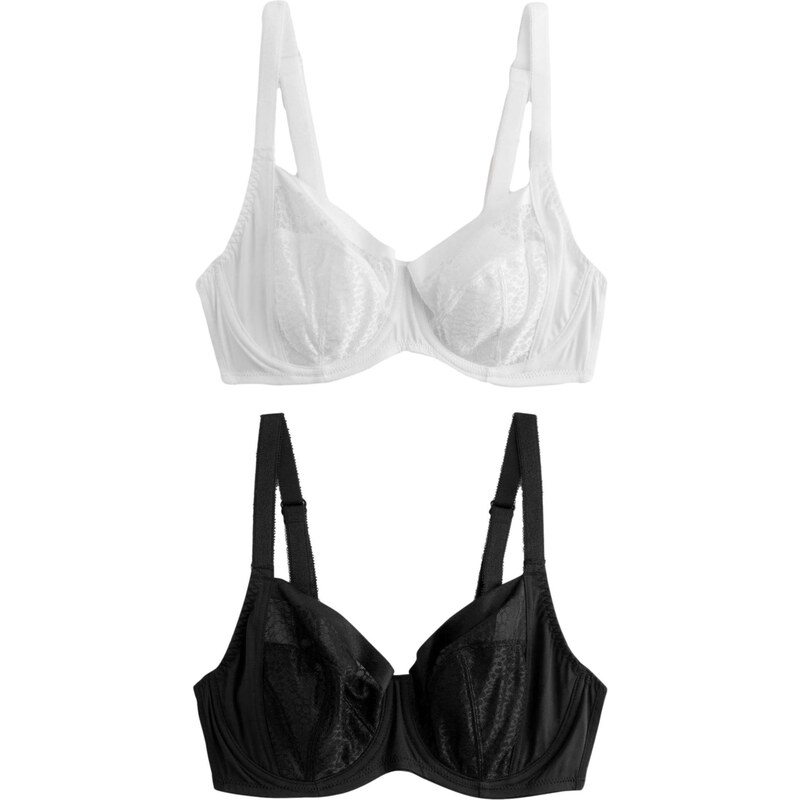 Next Podprsenka čierna / biela 67183453