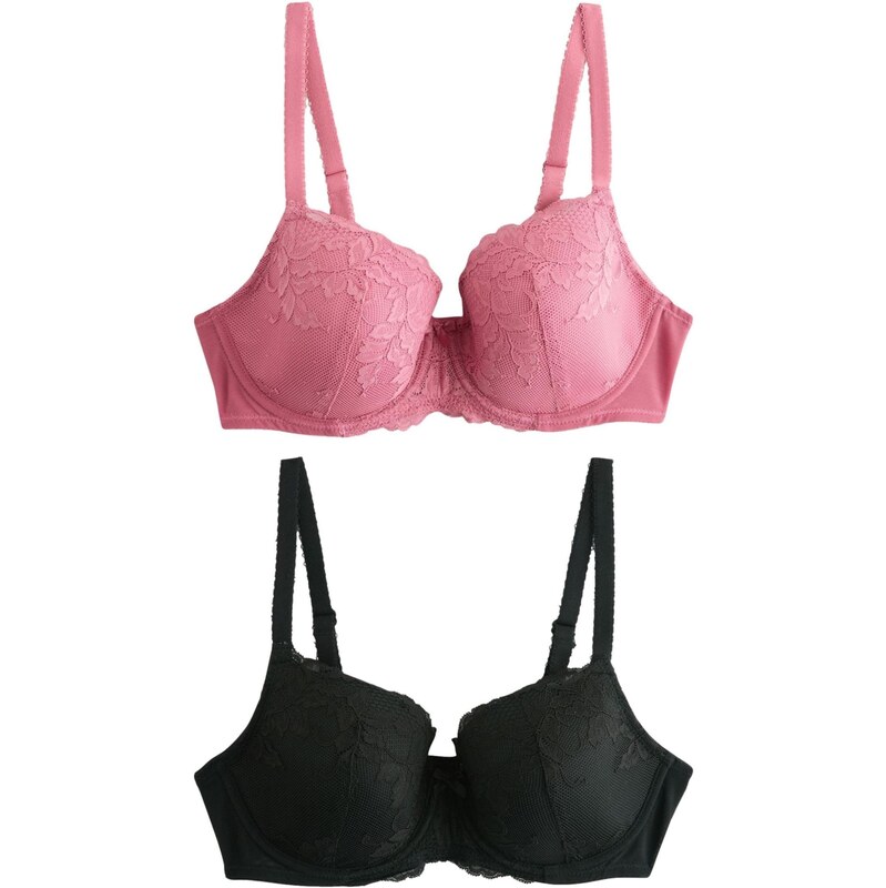 Next Podprsenka ružová / čierna 67183479