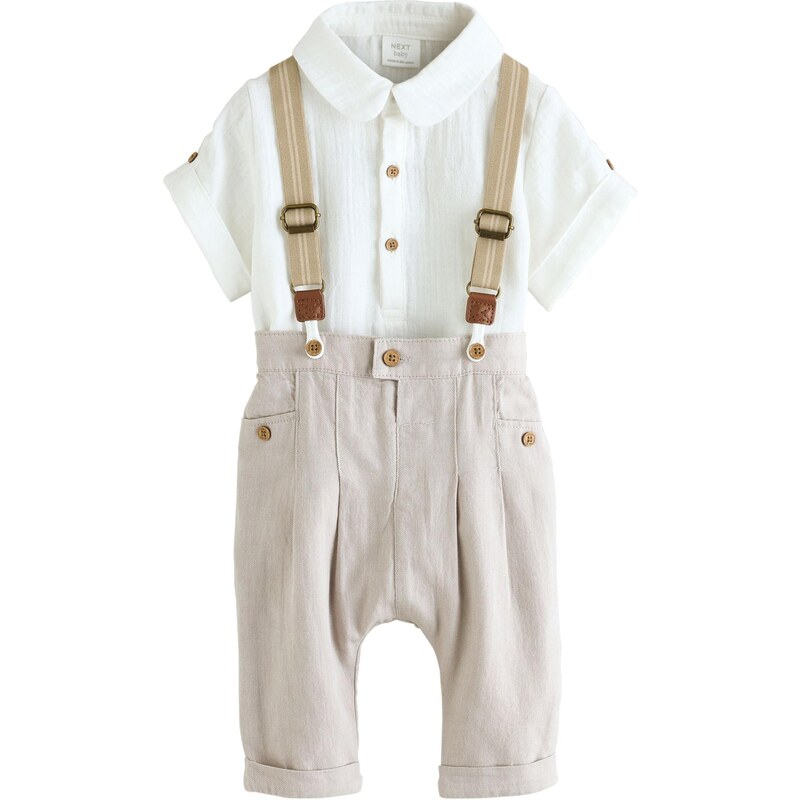 Next Set piesková / biela 67183530