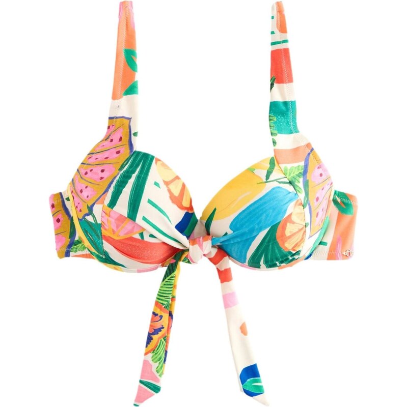 Next Bikinový top žltá / zelená / červená 67183538