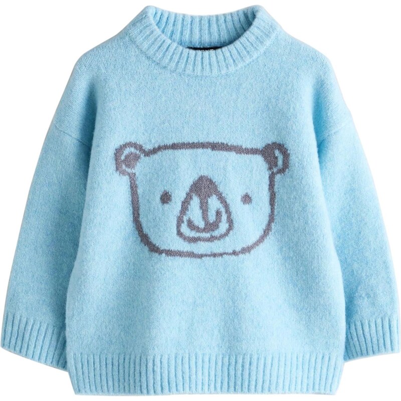 Next Sveter svetlomodrá / tmavosivá 67183560