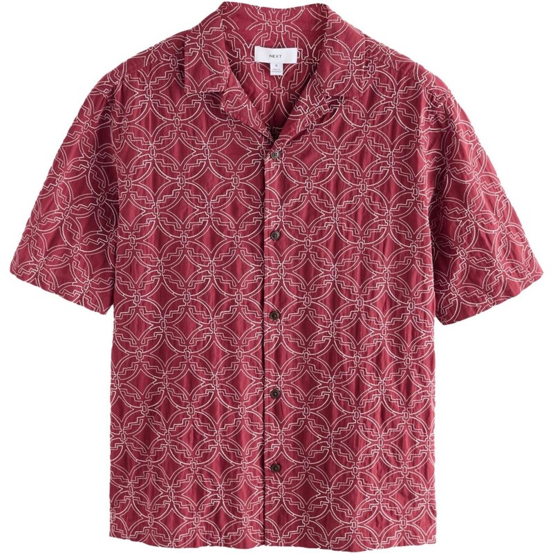 Next Košeľa čerešňová / biela 67183565