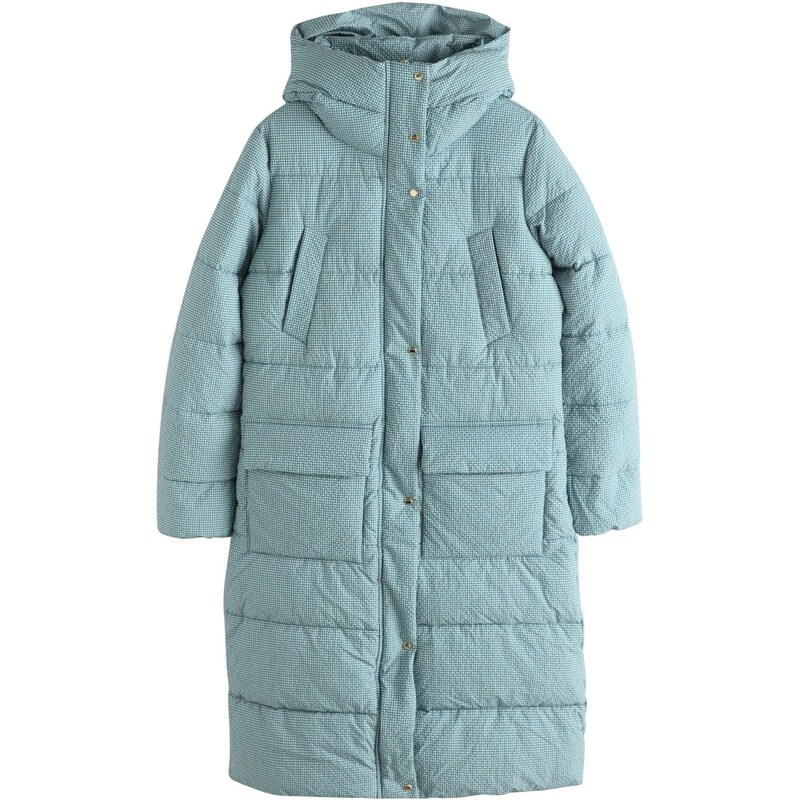 Next Zimný kabát petrolejová / biela 67183571