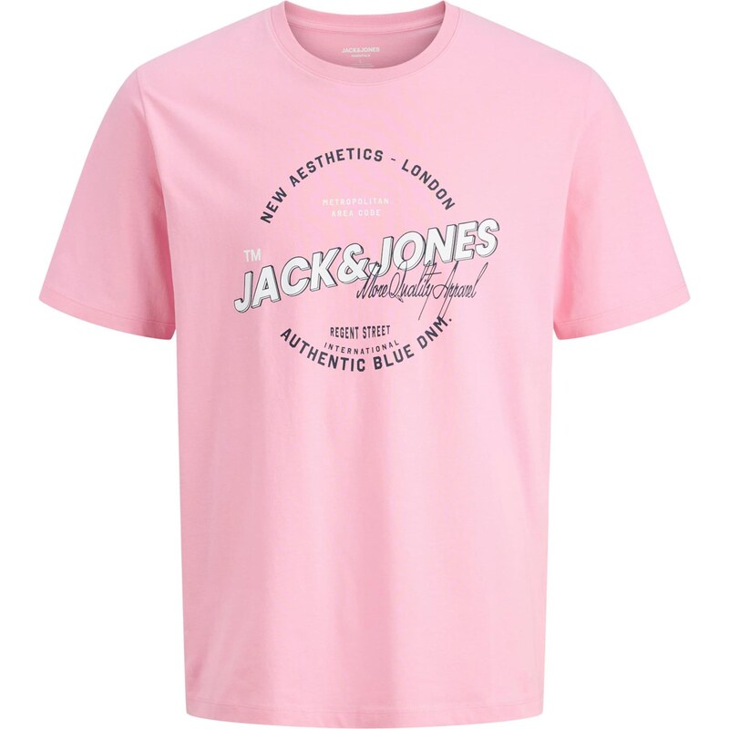 JACK & JONES Tričko ružová / čierna / biela 67183646