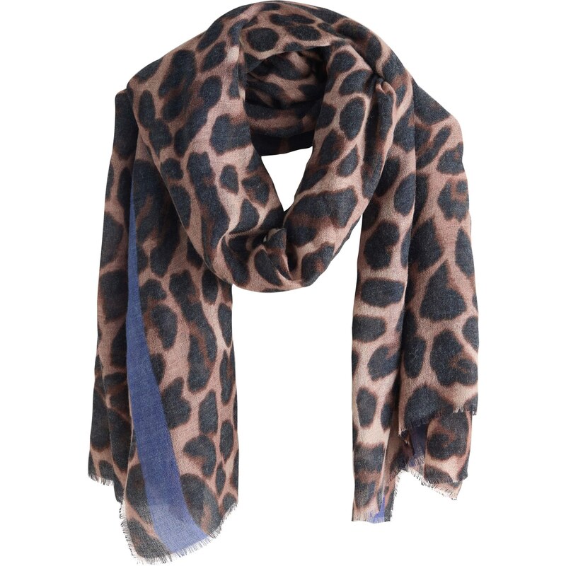 Next Šatka telová / zafírová / tmavohnedá 67183650