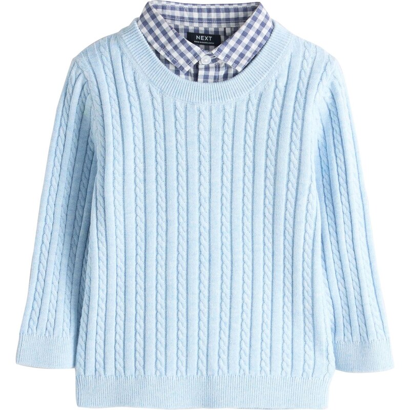 Next Sveter modrá / svetlomodrá / biela 67183670